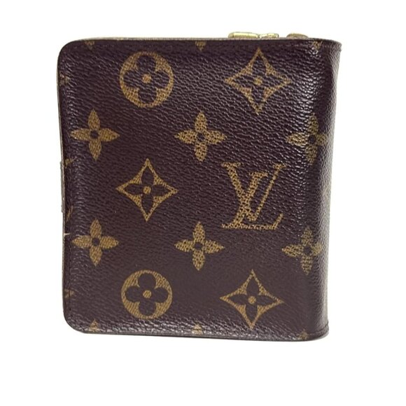 LOUIS VUITTON Compact Zip Monogram -Bifold Wallet 136-072825 - Picture 2 of 6